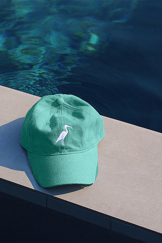 Seafoam Heron Hat